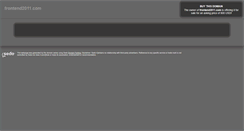 Desktop Screenshot of frontend2011.com